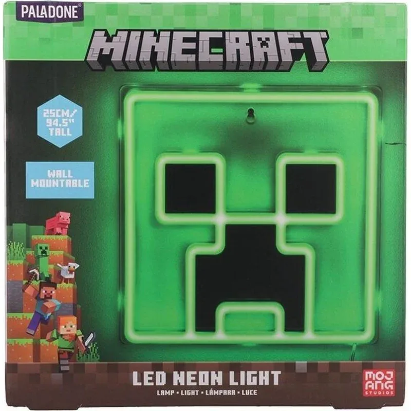 Lámpara LED de pared Creeper para Minecraft Paladone · foto 1