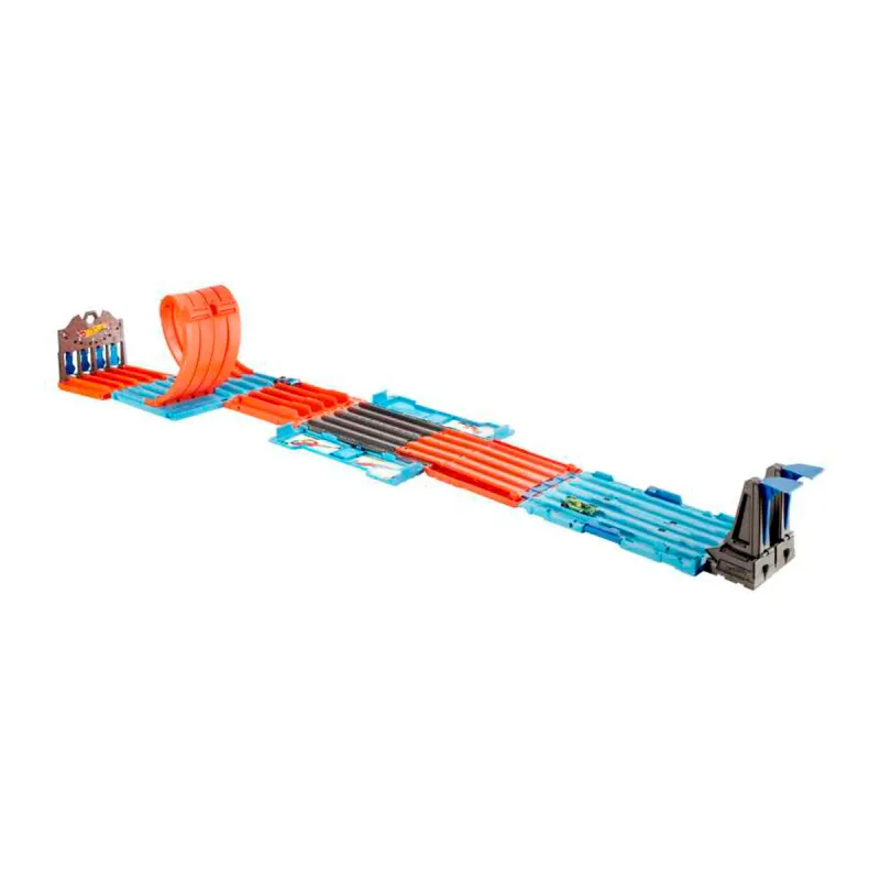 Pista de Coches Configurable Caja de Carreras con Tres Acrobacias Hot Wheels · foto 1