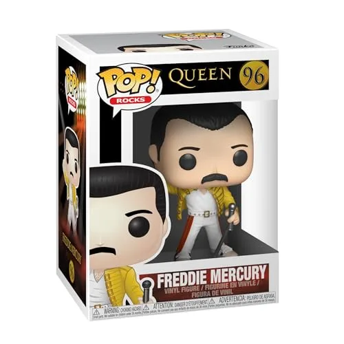 Figura Funko POP Freddie Mercury Wembley 1986 #96 4" Queen Rocks Música · foto 1