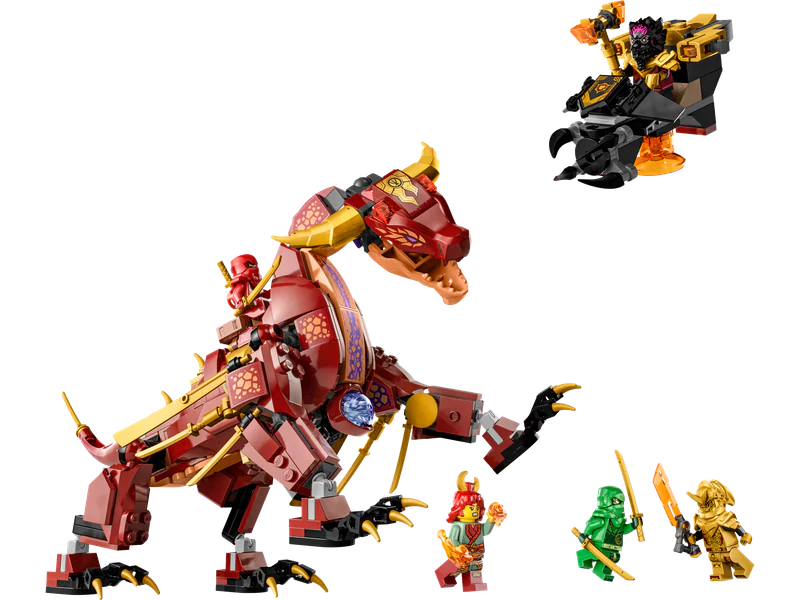 Set LEGO Ninjago Dragón de Lava Transformable de Heatwave 71793 · foto 1